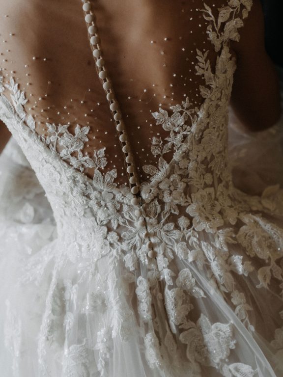 Getting Ready Aufnahme Braut